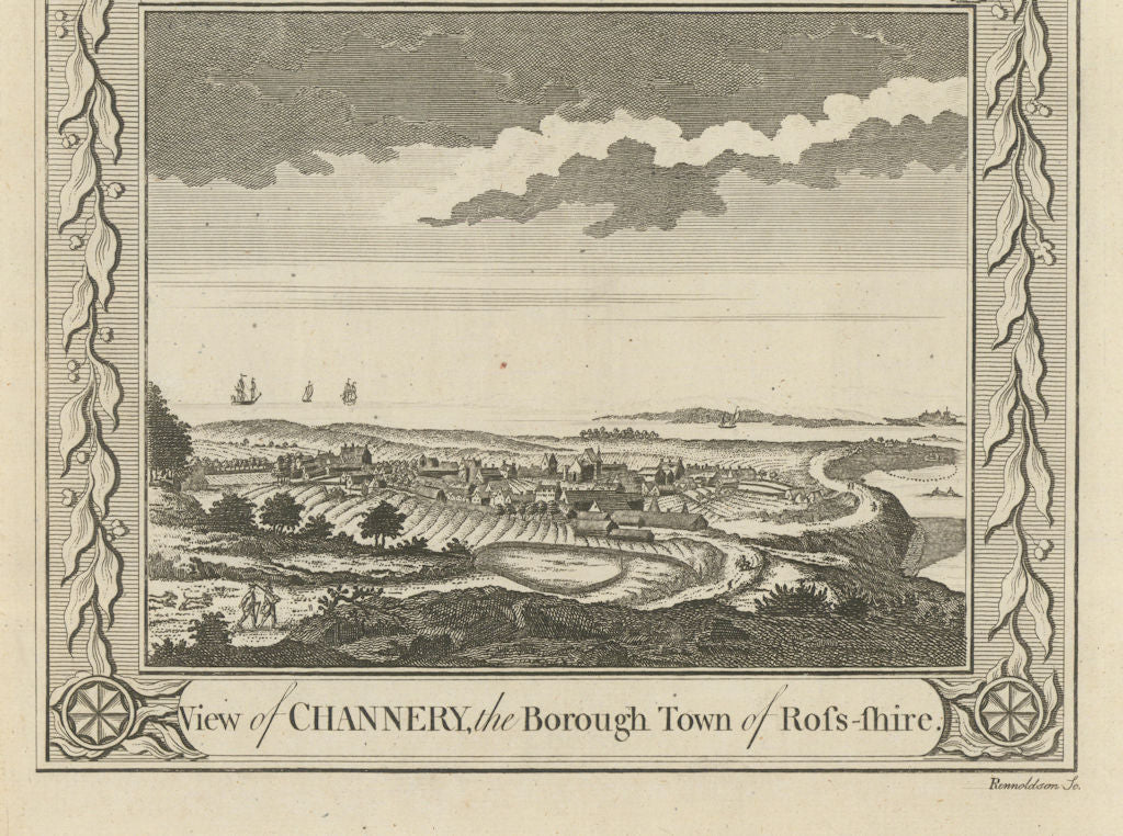 View of Channery (Chanonry, now Fortrose), Ross-shire. WALPOOLE 1794 old print